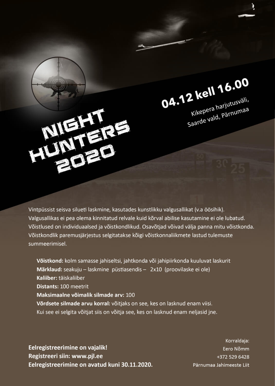Pärnumaa Jahimeeste Selts Night Hunters 2020
